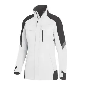Damen Arbeitsjacke &quot;ANDREA&quot; XXL, weiß/anthrazit