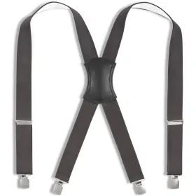 Hosenträger mit Stahlclipsen "ACHIM" 120cm grau