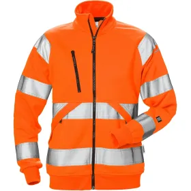 Warnschutz Damen Sweatjacke Kl. 3 "7427 SHV" Orange, M