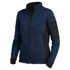 Damen Strick Fleecejacke &quot;MARIEKE&quot; marine/schwarz, L