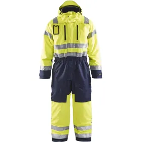 Warnschutz Winteroverall "6763" C50, gelb/marine