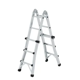 Teleskopleiter 4-teilig ohne Traverse 4x3 Sprossen