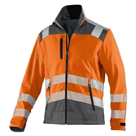 Warnschutz Softshelljacke &quot;REFLECTIQ&quot; warnorange/anthrazit, L