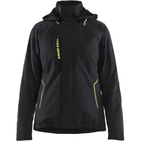 Damen Stretch Winterjacke &quot;4408&quot; L, schwarz/gelb