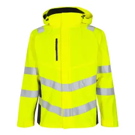 Warnschutz Hardshell Regenjacke &quot;1146-930&quot; Safety Kl. 3 L, gelb/schwarz