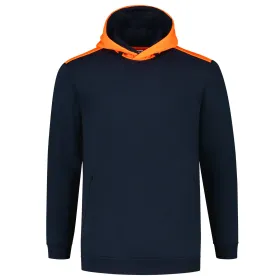Kapuzen-Sweatshirt &quot;303005&quot; Safety XS, ink/orange