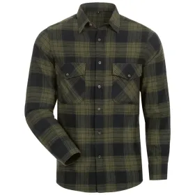 Flanell-Hemd  oliv/schwarz, M