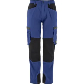 Bundhose &quot;CARGO WORK&quot; Baumwoll-Stretch 48, kornblau/schwarz