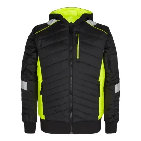 Steppjacke &quot;1870-224&quot; Cargo schwarz/gelb, XS