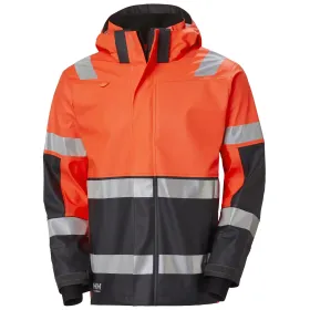 Warnschutz PU-Regenjacke &quot;ALNA 2.0&quot; orange/schwarz, XL