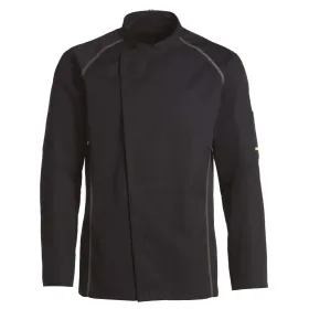 Kochjacke &quot;23401&quot; L, schwarz/grau