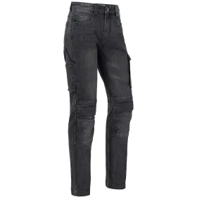 Damen Stretch Jeans &quot;LARA&quot; X35 black/grey W27L30