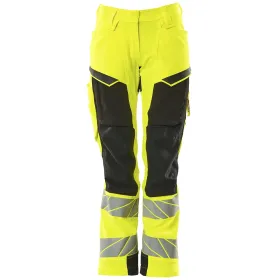 Dame Warn Stretchbundhose K2 ACCELERATESAFE  82C38 (EU 38), gelb/schwarz