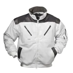 Pilotenjacke &quot;HOLLIS&quot; 3-in-1 weiß/grau S