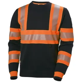 Warnschutz Sweatshirt "ICU" XL, orange/schwarz