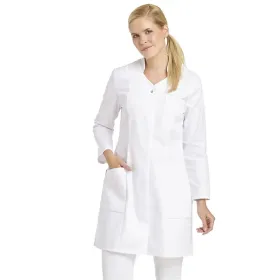 Damen-Mantel Langarm "08/2513" 38, Weiß