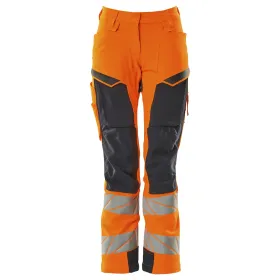 Dame Warn Stretchbundhose K2 ACCELERATESAFE  orange/schwarzblau, 76C46 (EU 23)