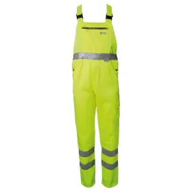 Warnschutz Latzhose &quot;UNI&quot; uni gelb, 56