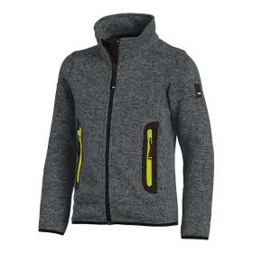 Kinder-Strickfleecejacke &quot;MATS&quot; KIDS anthrazit, 134/140