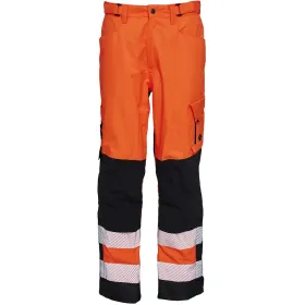 Warnschutz Stretch Regenhose &quot;182403R&quot; Visible L, orange/schwarz
