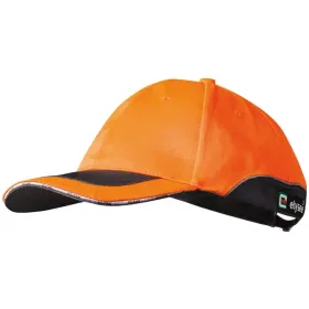 Base-Cap 6-Panel "PREMIUM"  orange/grau
