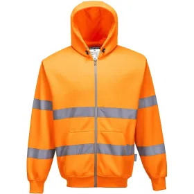 Warnschutz Kapuzen-Sweatjacke &quot;B305&quot; XL, Orange