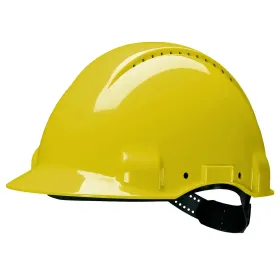 Schutzhelm G3000 m. Uvicator ABS mit Schweißband gelb
