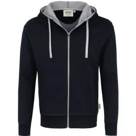 Kapuzen-Jacke Bonded 455 L, schwarz/silber