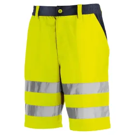 Warnschutz Shorts &quot;ERIE&quot; gelb/marine 54