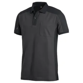 Polo-Shirt zweifarbig &quot;KONRAD&quot; anthrazit/schwarz, L