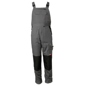 Latzhose &quot;CANVAS 320&quot; Cordura®-Besatz grau/schwarz, 52
