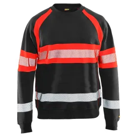 Warnschutz Pullover &quot;3359&quot; L, schwarz/rot