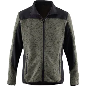 Strickfleecejacke &quot;ESSENTIAL&quot; XL, oliv/schwarz