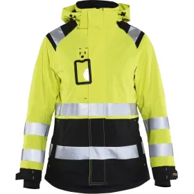 Damen Warnschutz Regenjacke &quot;4904&quot; gelb/schwarz, XL