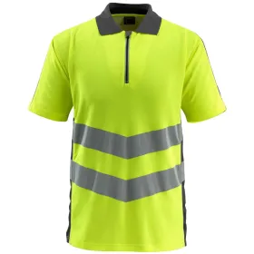 Warnschutz Polo-Shirt &quot;MURTON&quot; Safe Supreme UV-Schutz XXL, warngelb/anthrazit