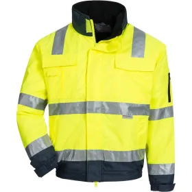 Warnschutz Pilotenjacke &quot;MOTION TEX VIZ PLUS&quot; XL, gelb/blau