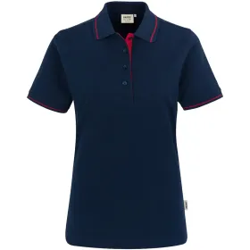 Damen Contrast Polo-Shirt "Casual" 203 tinte, S