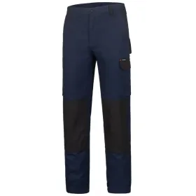 Bundhose Twill 245g/m²  marine/schwarz, 50