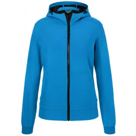 Damen Softshell Kapuzenjacke &quot;JN1145&quot; L, blue/black
