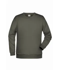 Herren Basic Sweatshirt Men M, dark-grey