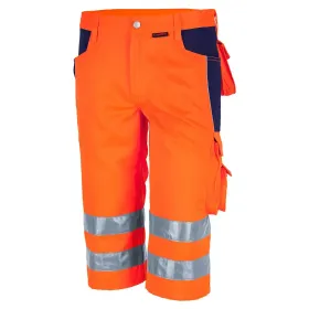 Warnschutz Piratenhose „pro Warnschutz mg 245“ orange/marine, 48