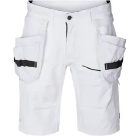 Stretch Handwerker-Shorts &quot;EVOLVE CRAFTSMEN&quot; C44, Weiß