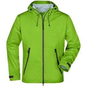 Ultralight Regenjacke &quot;JN1098&quot; L, spring-green/iron-grey