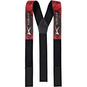 Hosenträger "FOREST"  rot/schwarz, M