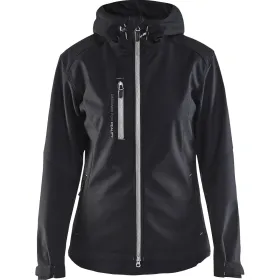 Damen-Softshelljacke &quot;4919&quot; schwarz/silber, M