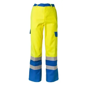 Multinorm Bundhose "MAJOR PROTECT" gelb/kornblau 44