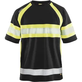 Warnschutz T-Shirt mit UV-Schutz &quot;3337&quot; schwarz/gelb, XL