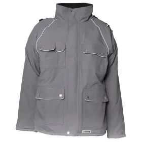 Winter-Parka &quot;CANVAS 320&quot; grau/schwarz, 4XL