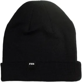 Merino-Rollmütze &quot;WENDELIN&quot; schwarz