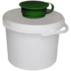 Spendereimer für Desinfektions-Tücher „57090“ | ca. 3,4 l, Höhe ca. 15,4 cm grün